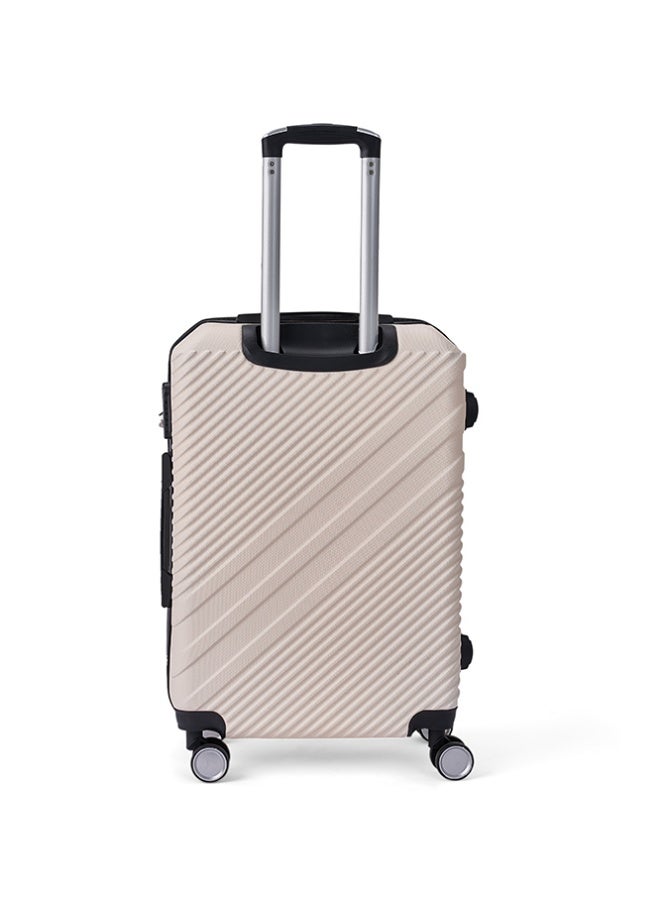 LIMRA Travel bags hard Luggage set 3 pieces size 28/24/20 inch beige - Image 3