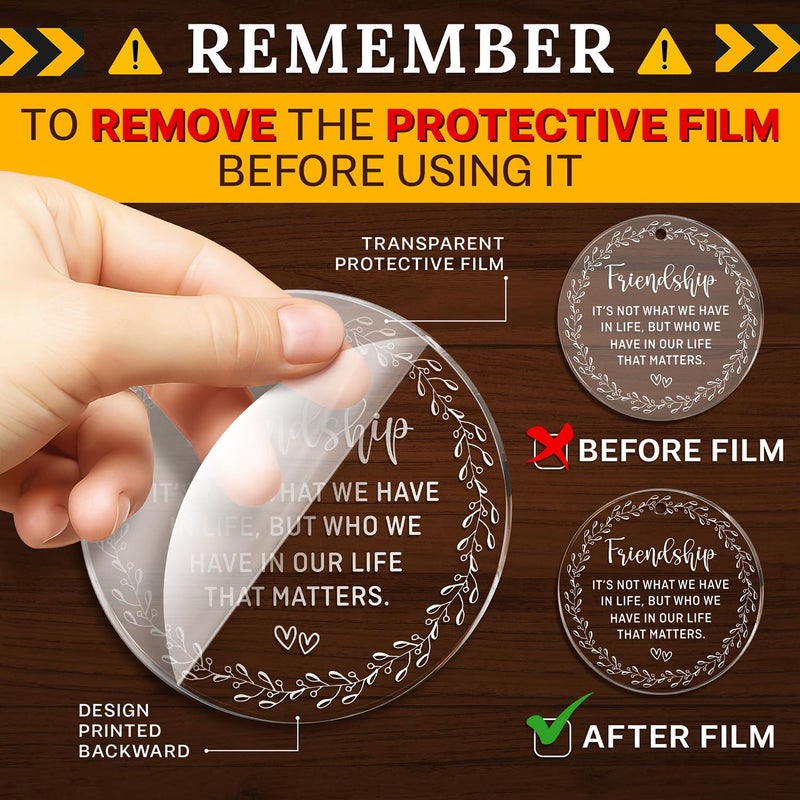 HEXMOZ Best Friend Ornaments for Women - Friends Christmas Ornaments Gifts 2024 - Friendship Gifts for Friends Female  BFFs  Besties  Soul Sisters  Friends Group Keepsake Christmas Tree Decoration - Image 2