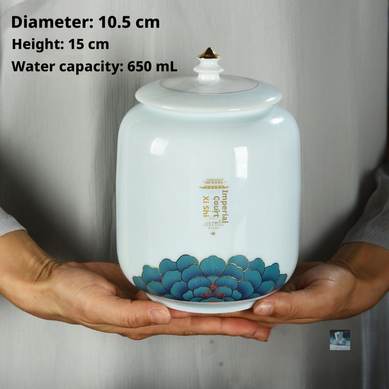 علبة شاي سيراميك 650 مل - Image 1