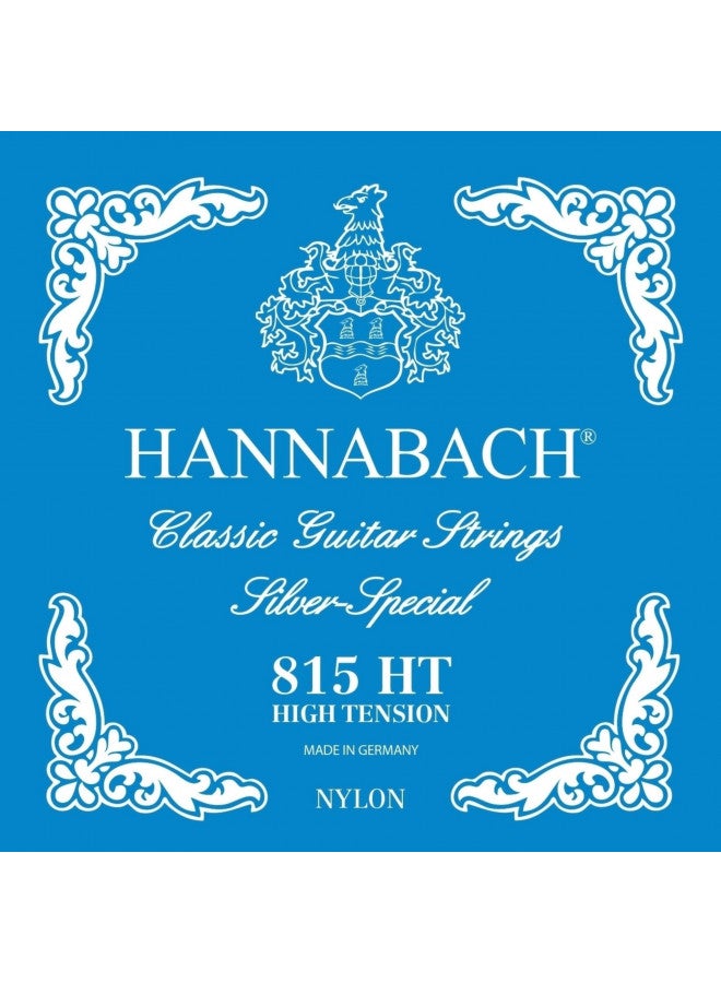Hannabach Hannabach 652537 Series 815 Silver Special High Tension String Set for Classic Guitar - Blue - Image 1