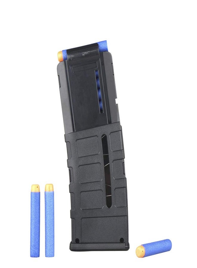 WORKER مشبك مخزن سهام بديل من WORKER، يتسع لـ 12 سهمًا، مناسب لألعاب Nerf N-Strike Elite، اللون أسود - Image 3