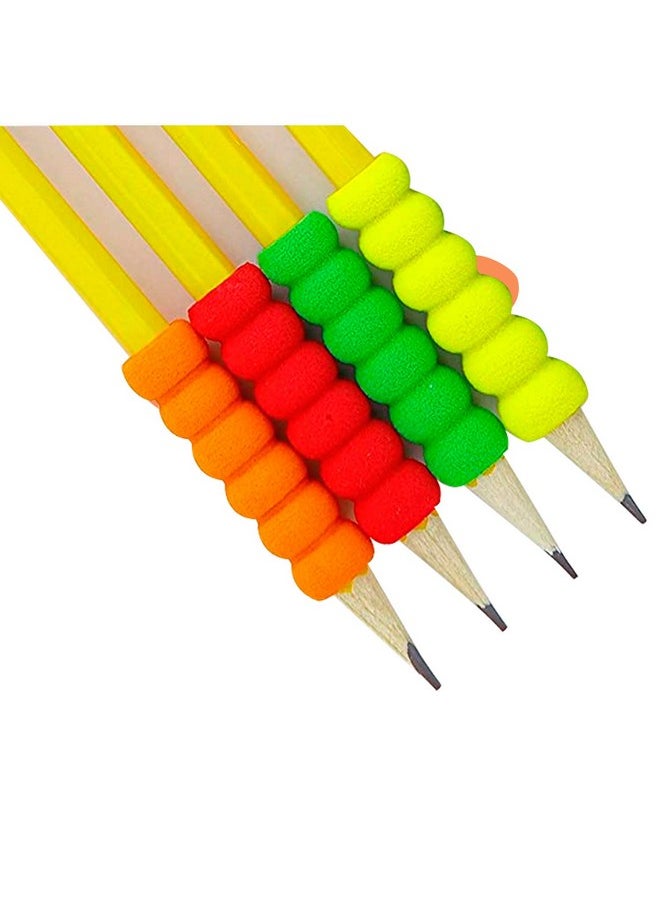 SnowTing - 20Pcs Soft Foam Pencil Grips Diamond Painting Drill Pen Grips For Kids Students Children Senior School Preschoolers Adults Soft Cushion Foams For Drawing Writing 1.5Inch Long Assorted Colors - Image 1