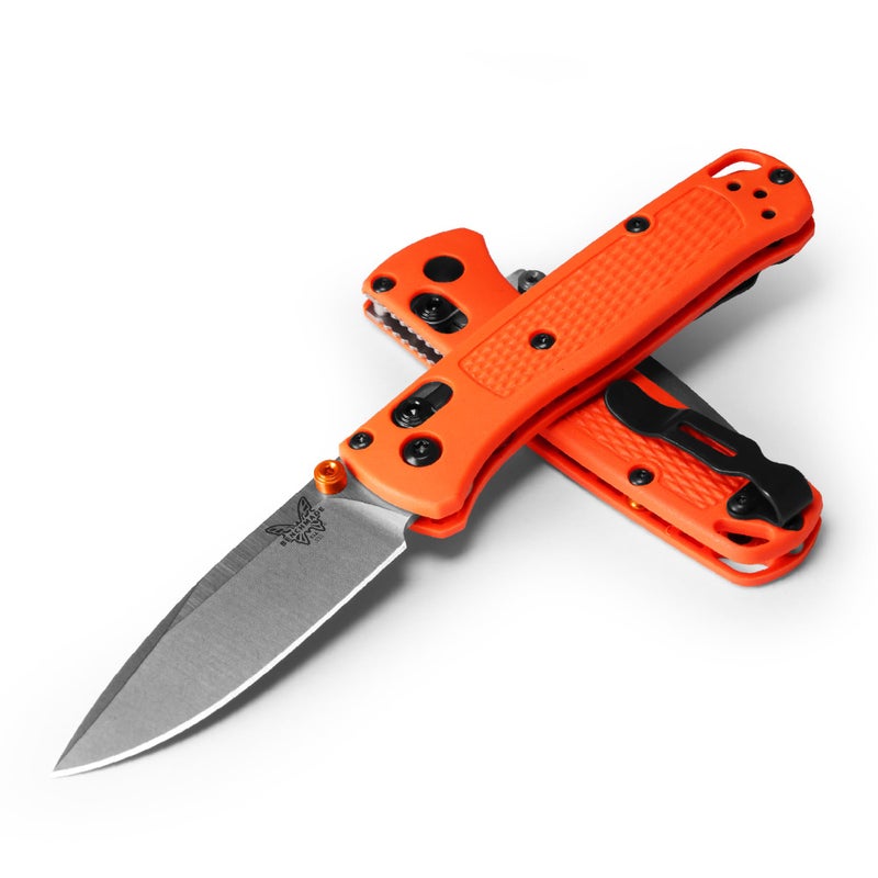 Benchmade بينشمايد - سكين ميني باج آوت 533 القابل للطي مع مقبض جريفوري برتقالي (533) - Image 1