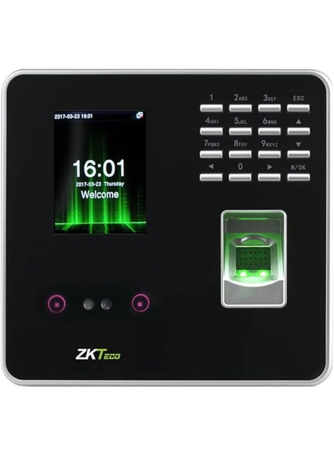ZK teco MB20 Hybrid Biometric Time Attendance & Access Control Terminal with Face, Fingerprint & Card Recognition – 2.8" TFT Screen, 50,000 Log Capacity - Image 1