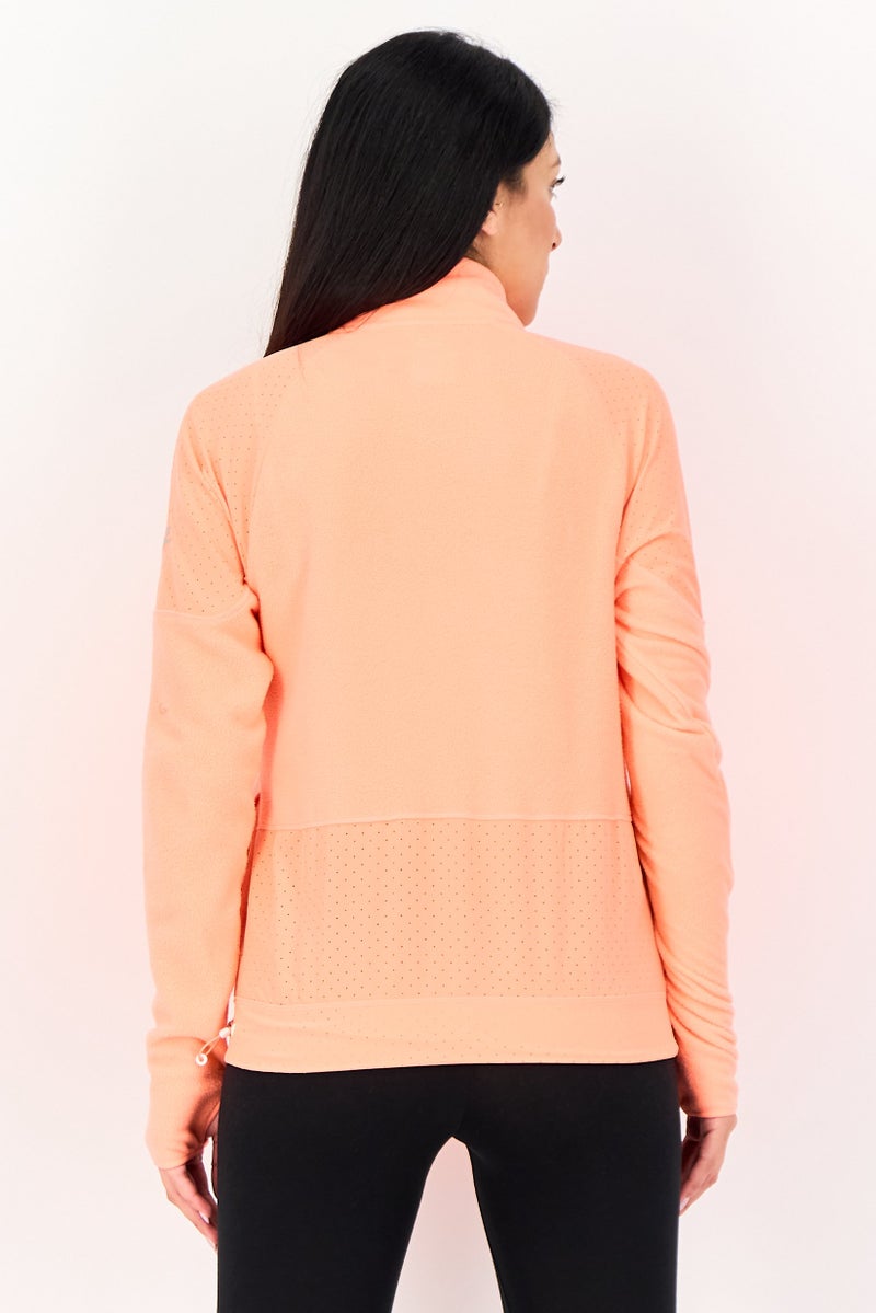 Nike Women Standard Fit Long Sleeve Outdoor T-Shirt, Bright Orange - Image 2