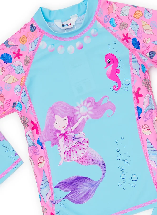 بيبي كلو Mermaid and Seashells Girls' Swimwear 2 piece  Set