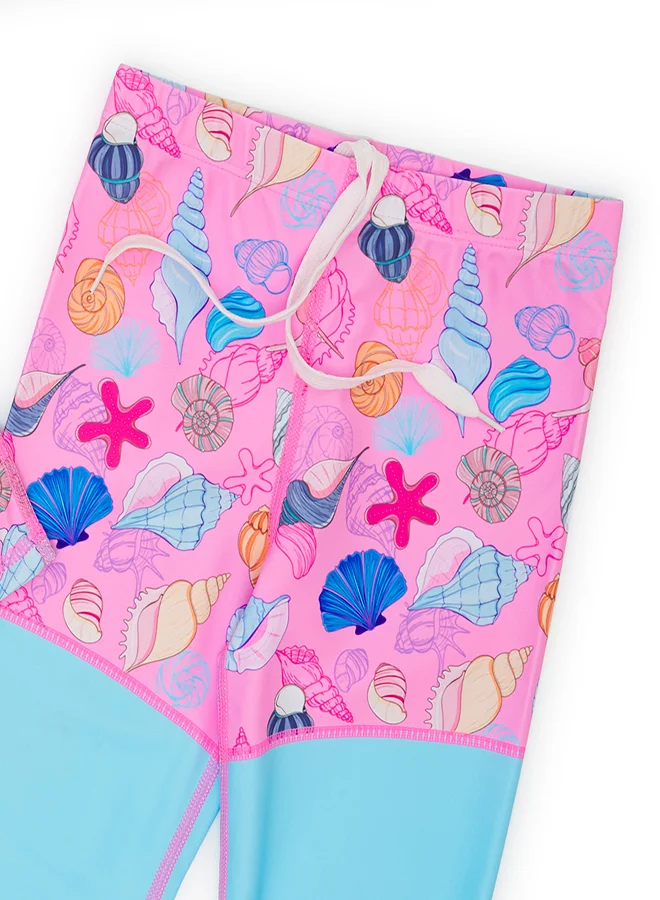 بيبي كلو Mermaid and Seashells Girls' Swimwear 2 piece  Set