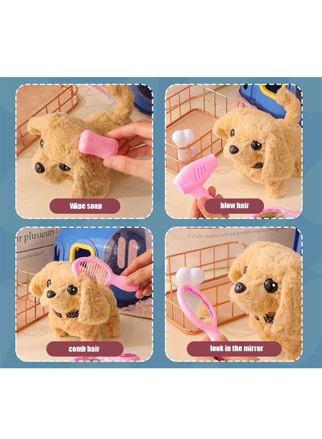Children's Plush Toys, Electric Pet Puppies, Simulation Golden Retrievers, Walking Calling Pet Dogs, Birthday Gifts For Boys And Girls  - Image 4