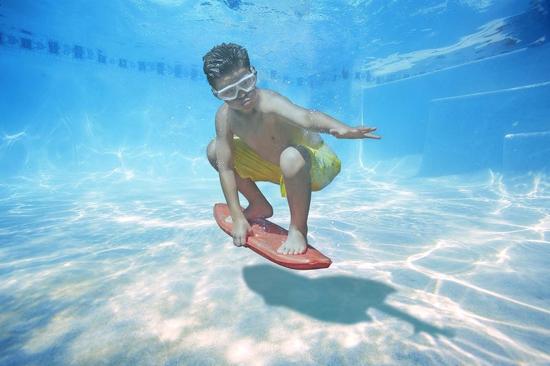 Poolmaster Swimming Pool Underwater “Surf” Board and Kickboard Pool Toy, Red - Image 2