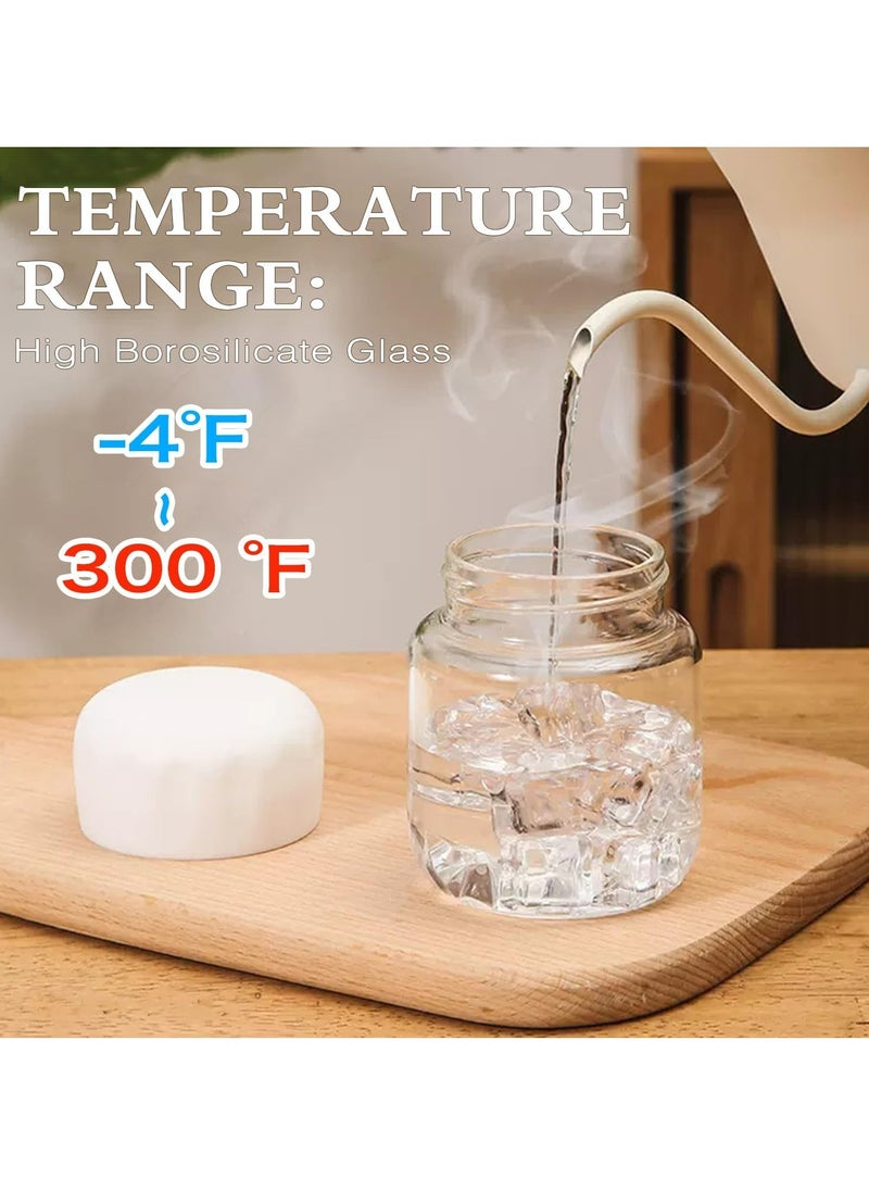 Oasisgalore 6 Pack Clear Glass Water Bottles Leakproof 10oz，300ml Small Water Juice Bottles for Fruit Drinks  - Image 3