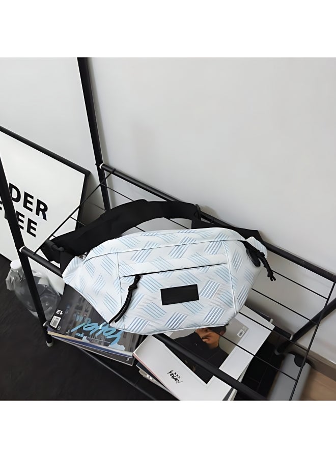 Men's/Women's  Versatile Line Crossbody Bag, Boys' and Girls' Nylon Shoulder Bag Sling Bag Side Bag Carry Bag, Daily Commuting Large-capacity Chest Bag Waistpack Belt Bag for Teenagers/Students - Image 3