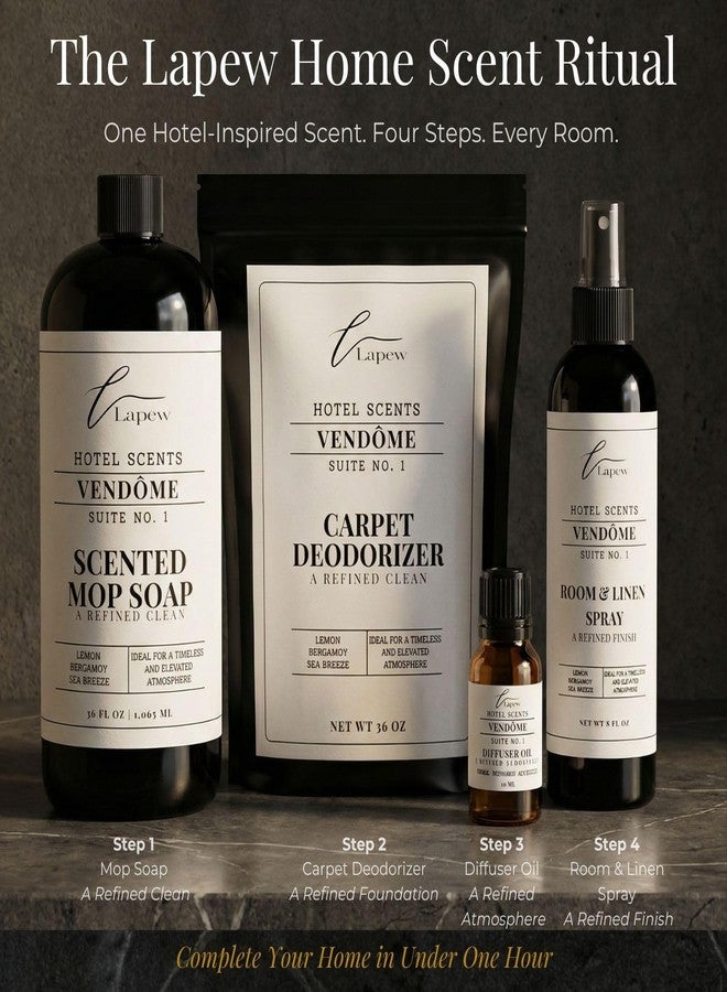 Lapew Hotel Scents Luxury Mop Soap | Vendôme Suite 1 | Inspired by the Ritz-Carlton | Hotel Scented Floor Cleaner | 36 fl oz - Image 4