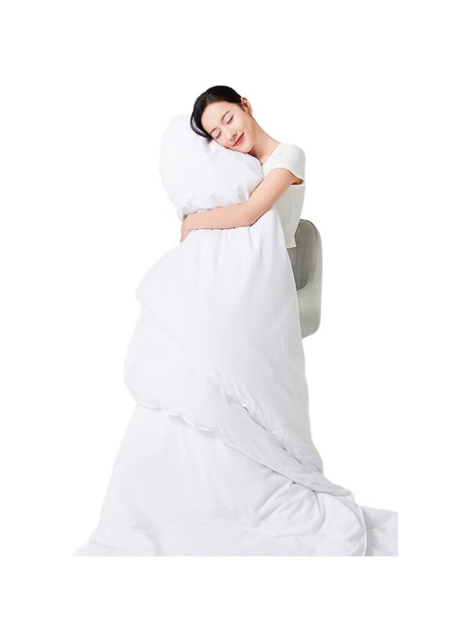NOLANSEND Nuolansendi Disposable Bedding Set, Four-Piece Travel Bedding Set, Including Bed Sheet, Duvet Cover, Pillowcases, Thickened Hotel Hygiene Bedding, Double Size - Image 2
