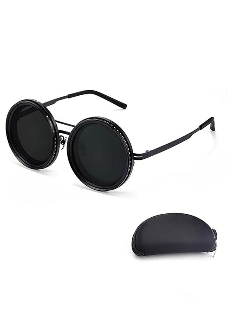 Muyixin 1-9 Gears Adjustable Tint Sunglasses Polarized Glasses with ND Filter Lense  - Image 1