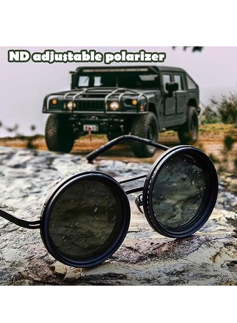 Muyixin 1-9 Gears Adjustable Tint Sunglasses Polarized Glasses with ND Filter Lense  - Image 2