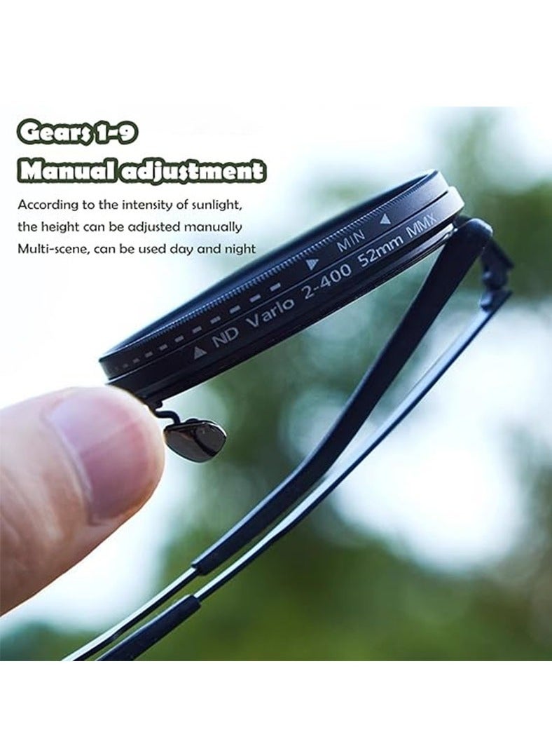 Muyixin 1-9 Gears Adjustable Tint Sunglasses Polarized Glasses with ND Filter Lense  - Image 4