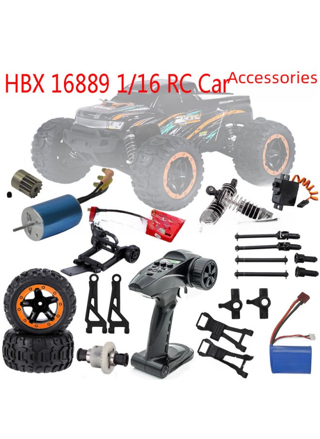 Hbx 16889 16889a 16890a Remote Control Car Spare Parts Shell Gear Differential-Color:M16108-LIFT WHEEL  - Image 2