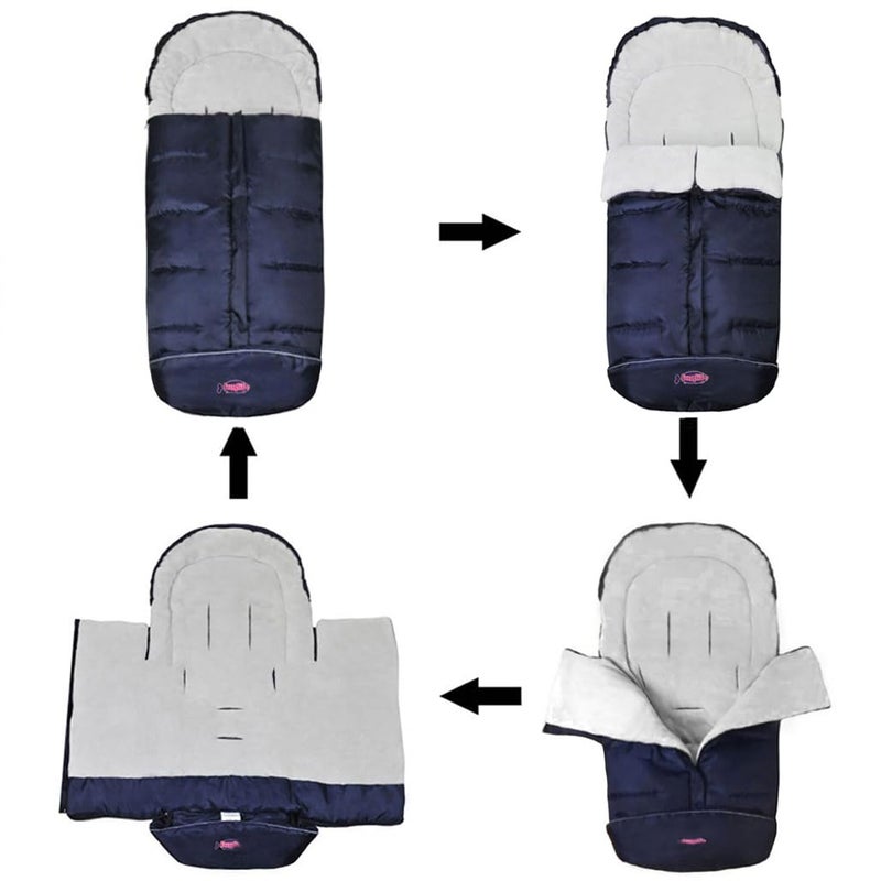 SUNDAY Cozy Toe Winter Tour Waterproof Sleep Sack for Toddlers,Universal Footmuff for Stroller,Multi-Functional Stroller Bunting Bag Blanket,6-36M Baby Use - Image 3