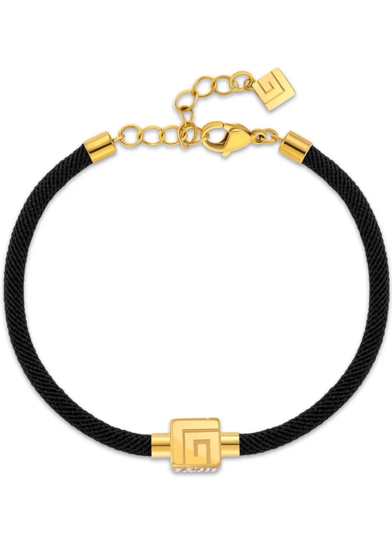 Guy Laroche Aline Black and Gold Plated Bracelet for Women