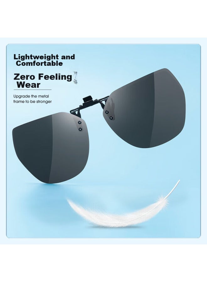 Parim Clip-on Sungl For Women, Polarized Lightweight Myopia Gl For Driving, Uv Protection And Sun Protection For Men - Image 1