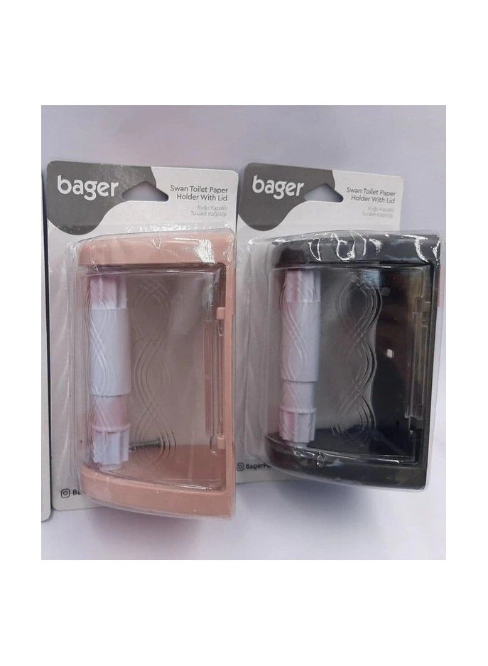 باجار حامل مناديل بلاستيك بغطاء - متعدد الألوان - Image 2