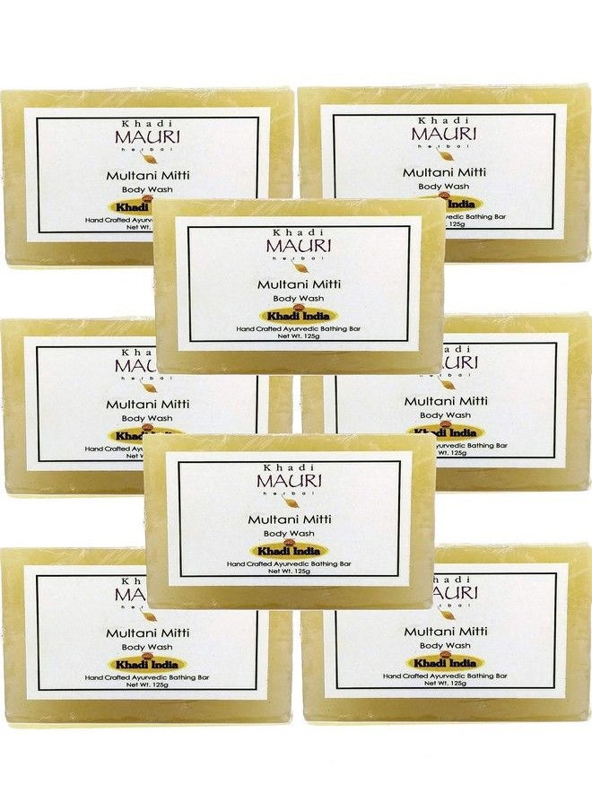 Khadi Mauri Multani Mitti Soap Pack Of 8 (1000G)  - Image 2