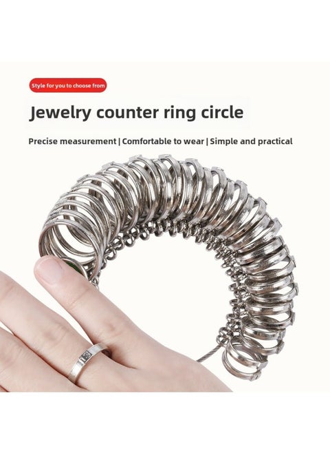 Hong Kong Ring Ring Finger Size Measurement Number Ring Ring Number Finger Number Wedding Ring Size Measurement Tool-Model:1-33 Hong Kong Semicircle