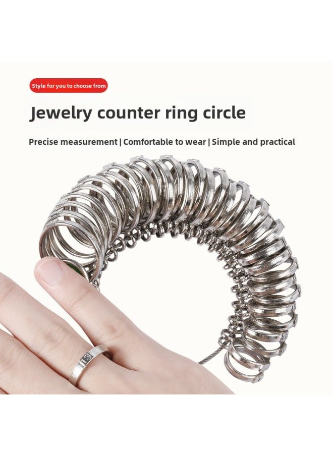 Hong Kong Ring Ring Finger Size Measurement Number Ring Ring Number Finger Number Wedding Ring Size Measurement Tool-Model:1-33 Hong Kong Semicircle