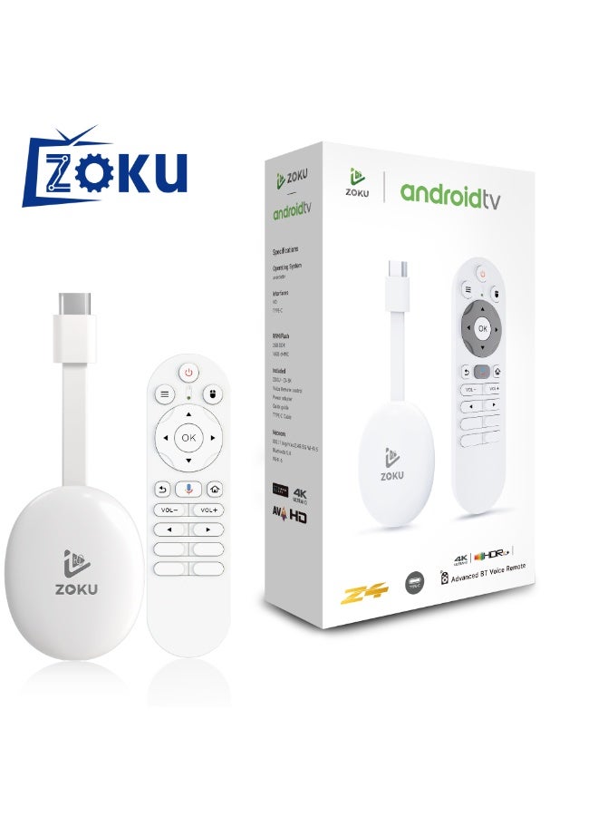 ZOKU Z4 Android TV Box H618 2GB RAM 16GB ROM Android 15 Smart TV Box with 8K Ultra HD Support, Dual Band WiFi, Voice Remote Control, 4K/8K Media Player Dongle Wholesale - Image 1