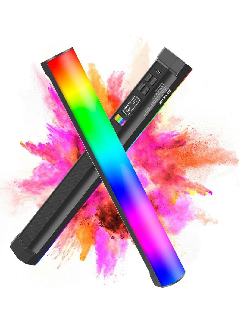 PULUZ Photography Lighting, 360° Magnetic Handheld Light Stick with 3000mAh Rechargeable Battery, 2500-9000K Dimmable Tube Light for On-Camera, Studio Photography, TikTok, YouTube, Vlogs (30cm/11.8 inches) - Image 1