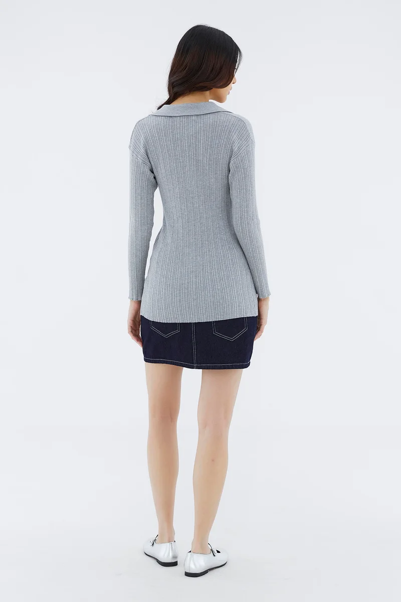 The Editor's Market Quicinda Longline Knit Top