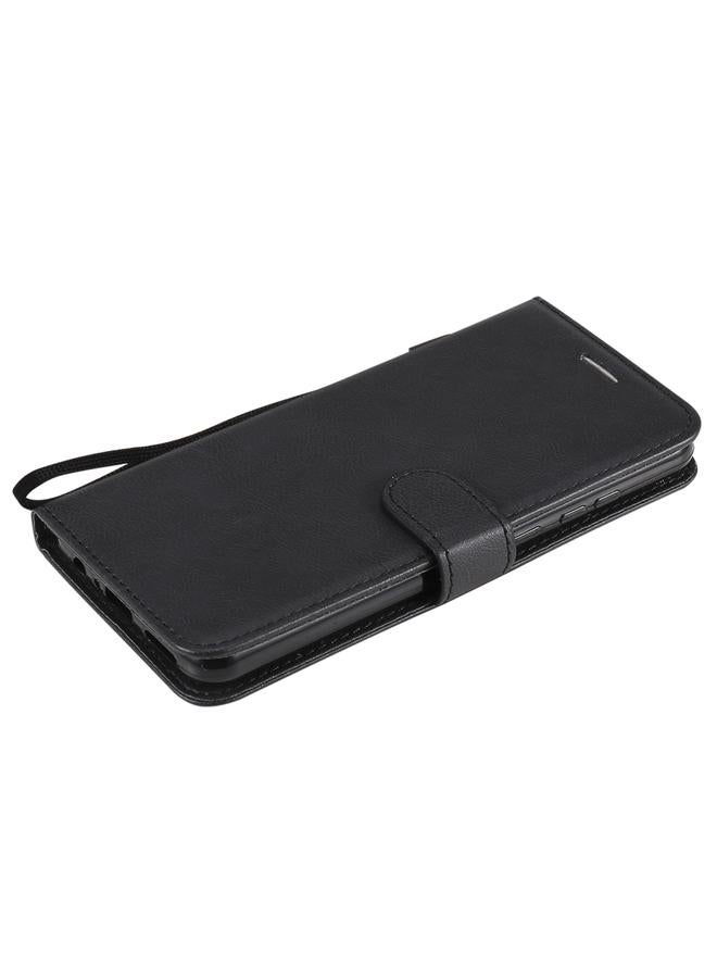 The Bros Phone Case For Huawei Y6p Solid Color Horizontal Flip Protective Leather Phone Case with Holder & Card Slots & Wallet & Lanyard - Image 3