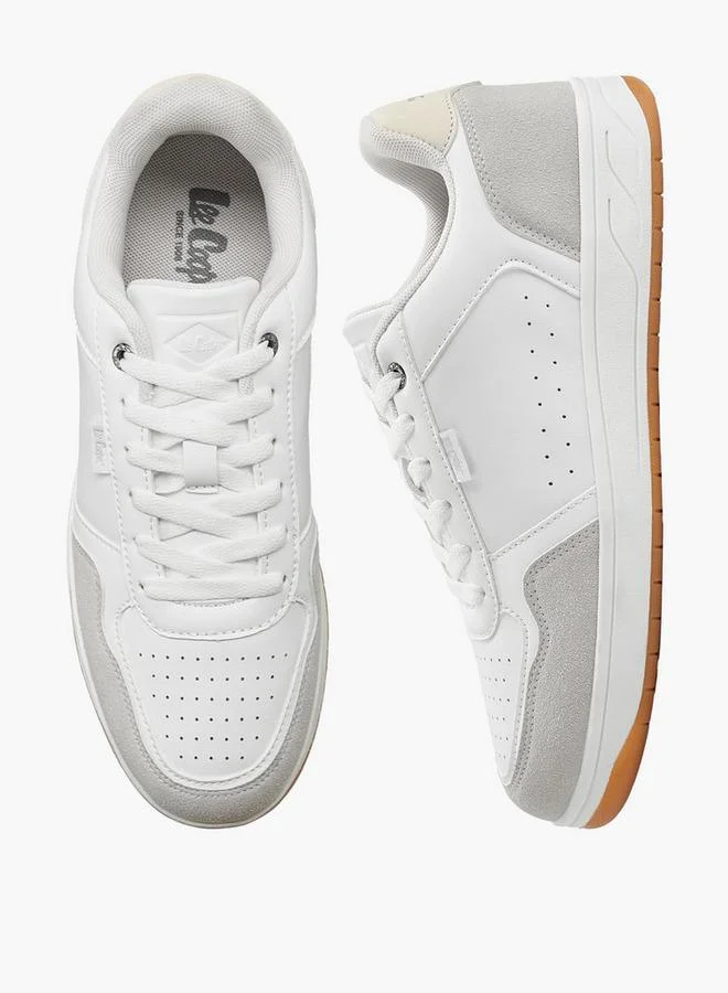 لي كوبر Men Perforated Lace-Up Ankle Sneakers