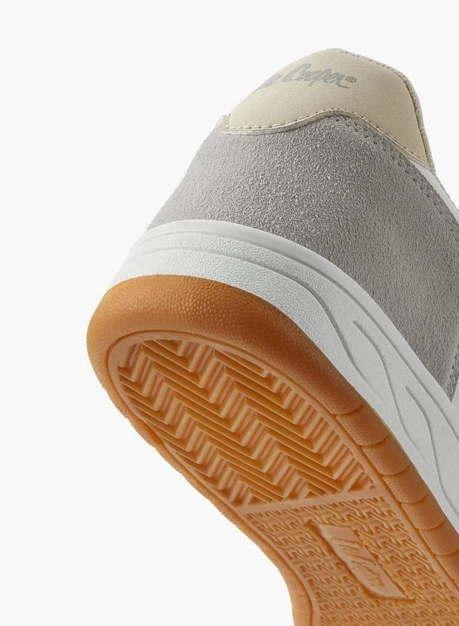 Lee Cooper BEIGE Men Perforated Lace-Up Ankle Sneakers for Men | Best Price UAE