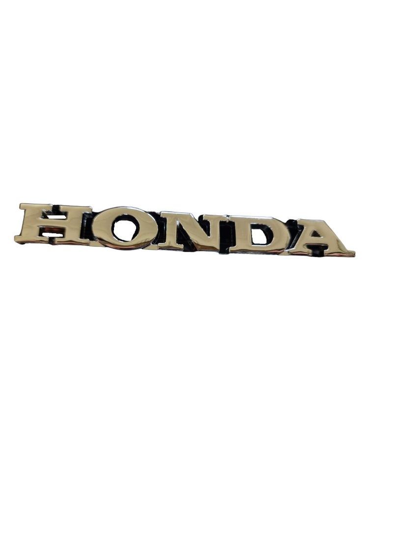 Honda Letters Metallic Emblem Adhesive For Car