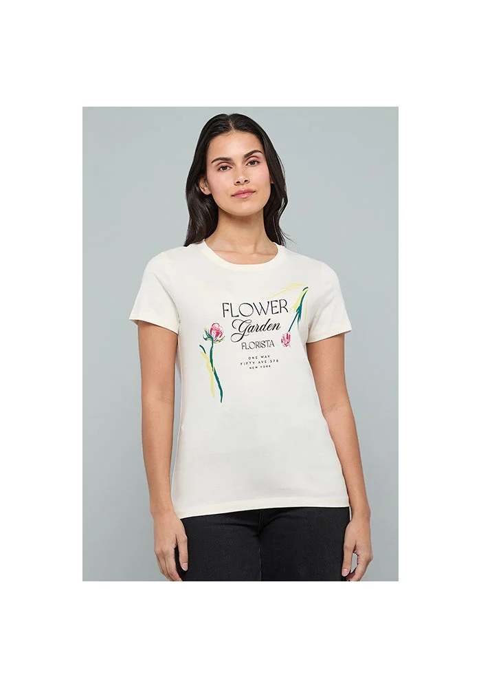 R&b Printed T-Shirt with Crew Neck and Short Sleeves