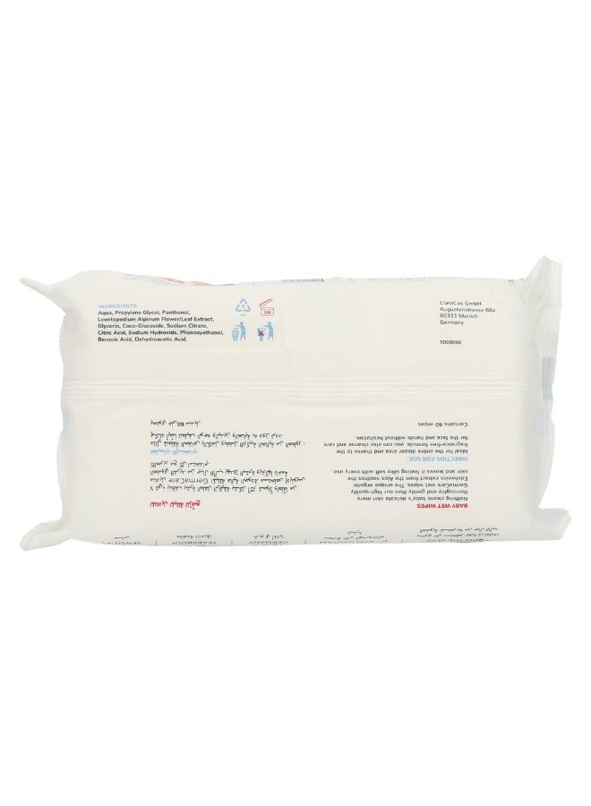 Germacare Baby Wet Water Wipes For Newborn 60Sheets - Image 2