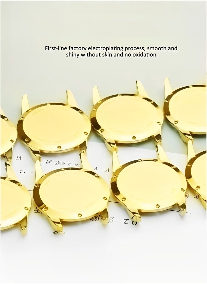 REOCLE Women's Wrist  Watch Luxury Dress Jade Watch with Imported Movement & Leather Strap & Luminous Hands & Waterproof Dial - Image 4