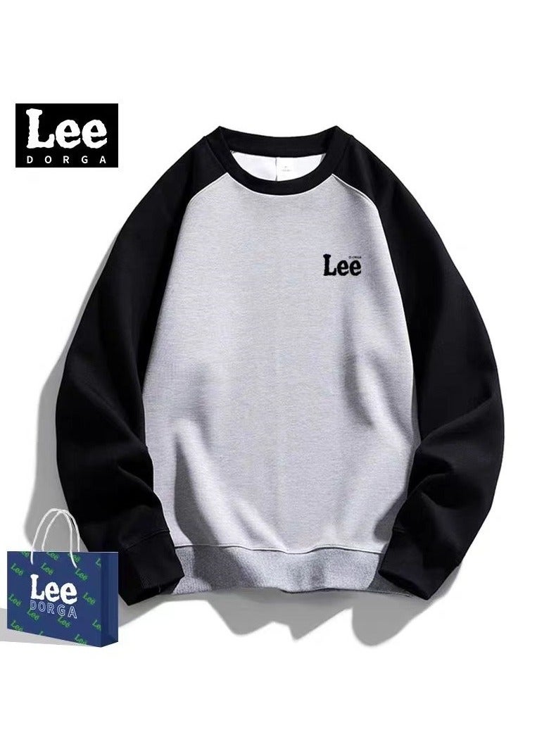 LEE Lee Brand Hoodie Loose Casual Round Neck Long Sleeved Hoodie - Image 1