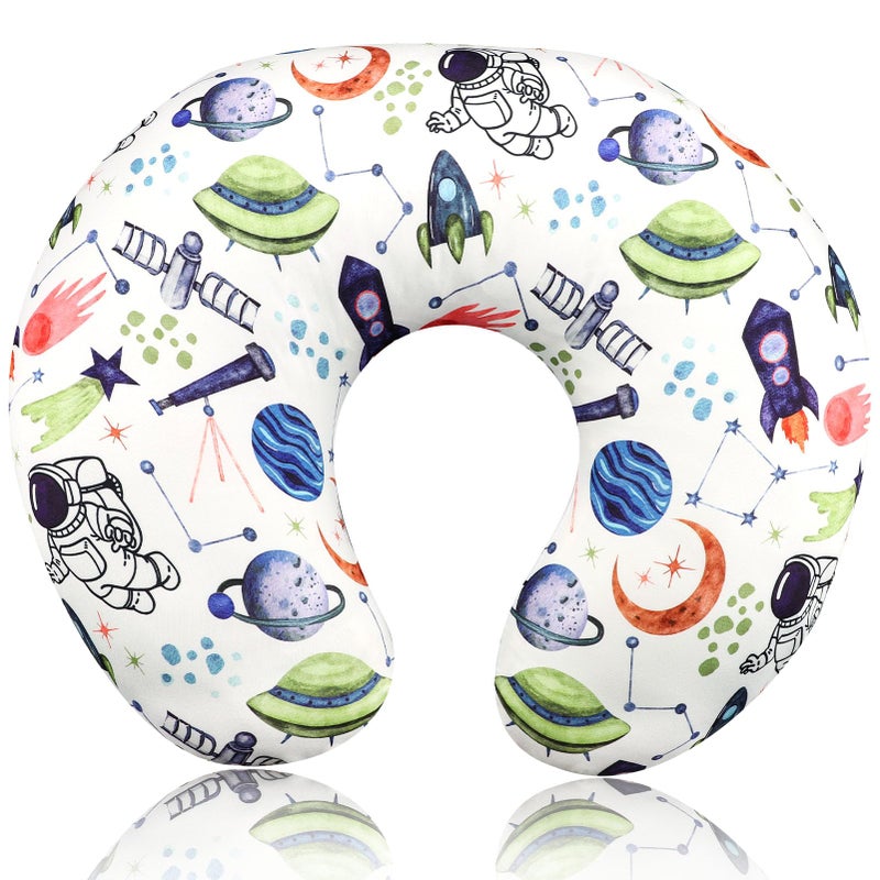 TANOFAR Nursing Pillow Cover Boy, Stretchy Breast Feeding Pillow Covers, Soft & Skin-Friendly, Removable Nursing Support Pillow Slipcover, Space Shuttle - Image 1