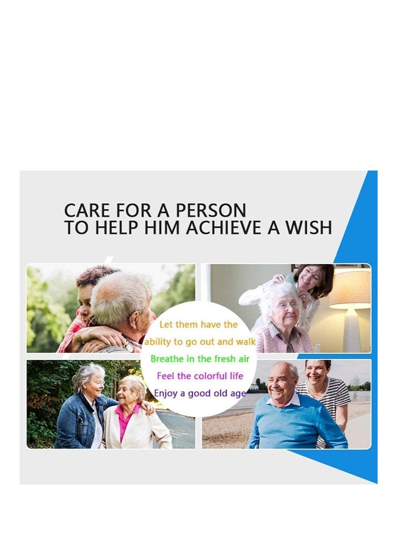 عكاز رباعي الأرجل عصا للمشي من الألومنيوم بأربعة أرجل - Image 3