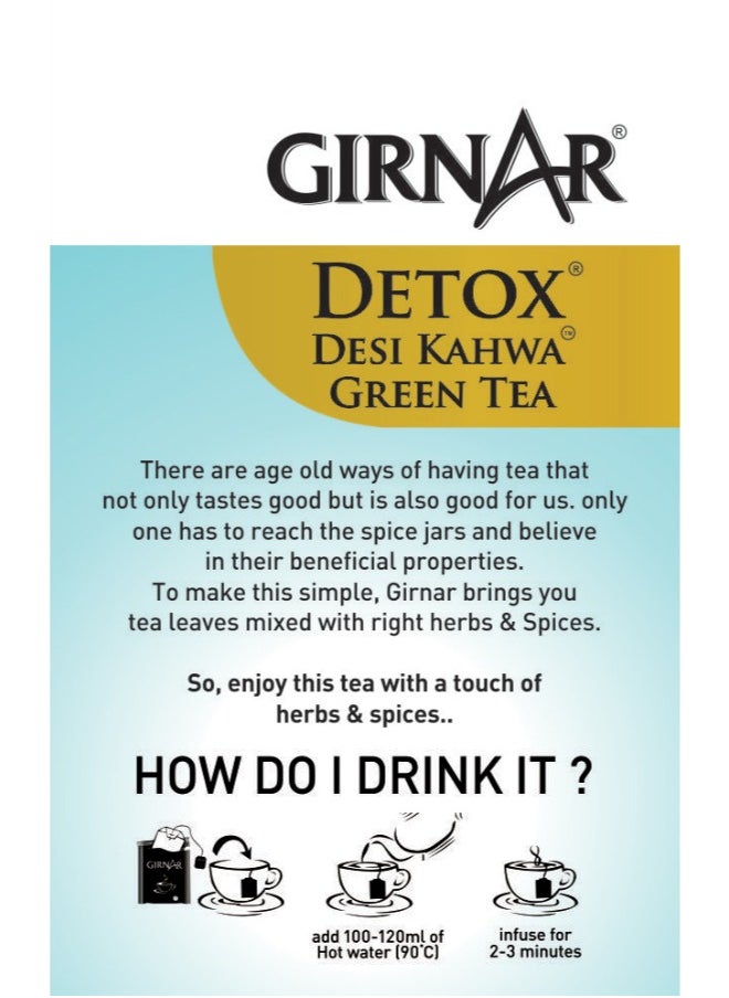 Girnar Detox Desi Kahwa Green Tea  - Image 3