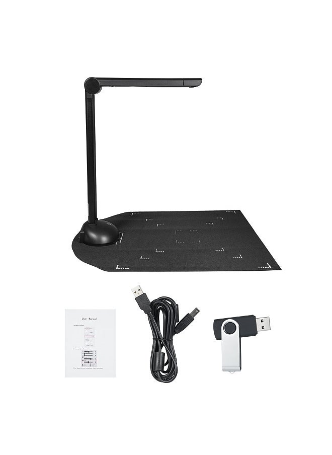 Generic - Document Camera Book Scanner A3 A4 Size with LED Fill Light HD 16 Mega-pixels High Speed Scanning Support Multi-Language OCR Software USB Port Compatible with Windows - Image 1