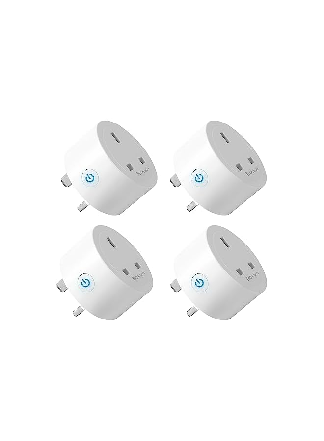Baytion Baytion WiFi Smart Plug, 16A WLAN Smart Socket with Energy Monitoring,4 Pack 2.4GHz WiFi Outlet with Smart Life APP Wireless Remote Control,Works with Alexa and GL Home (No Hub Required)(4 Pack)  - Image 2