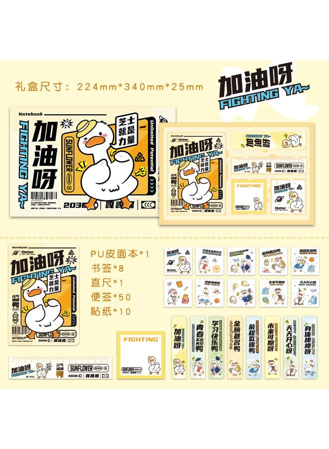 Bluejw Panda Hand Account Book Girl High Beauty Value Award Notebook Creative Gift Birthday Gift Box Suit Student Card - Image 1