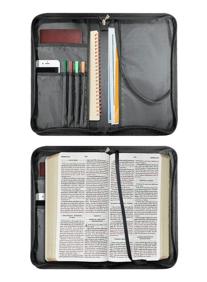 Wanyint Southwest Aztec Print Bible Cover for Men Women Bible Tote Bag Faux Leather Bible Cover Study Outdoor Book Case for Christian Travel - Image 5