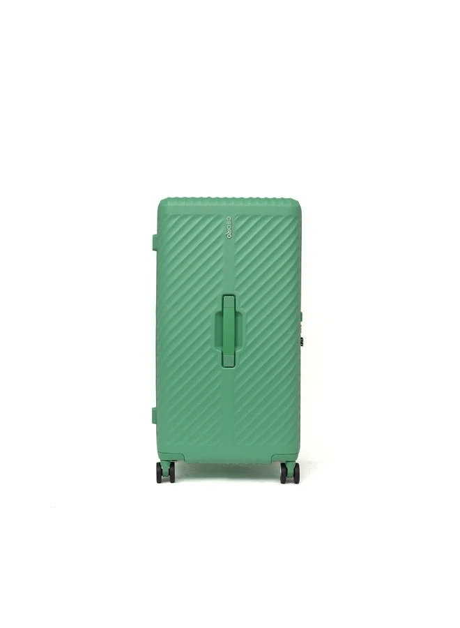 Cedro CEDRO 26-inch Hardside Polycarbonate Trunk Luggage with Spinner Wheels, Green