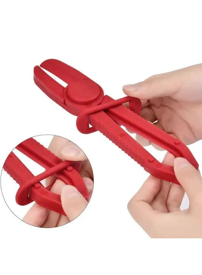 Red Nylon Hose Clamp Set Hands Free Brake Fuel and Water Pipe Clamps 1 Set - Image 4