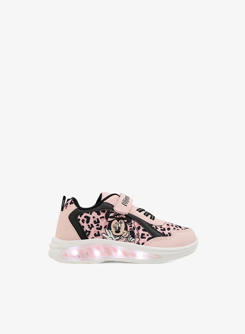 Disney  Girls Minnie Mouse Print Sneakers with Hook and Loop Closure for Women | Best Price UAE