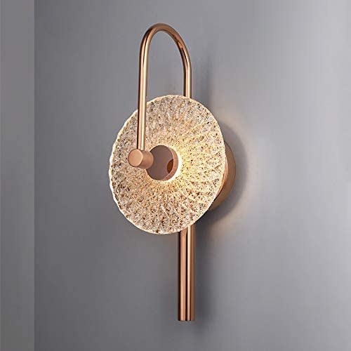 CITRA Yellow Gold Glass Wall Light Metal Wall Light - Gold Warm White - Image 2